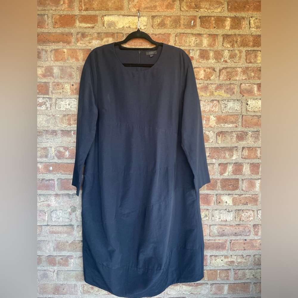 COS Crewneck Cocoon Long Sleeve Dress🖤